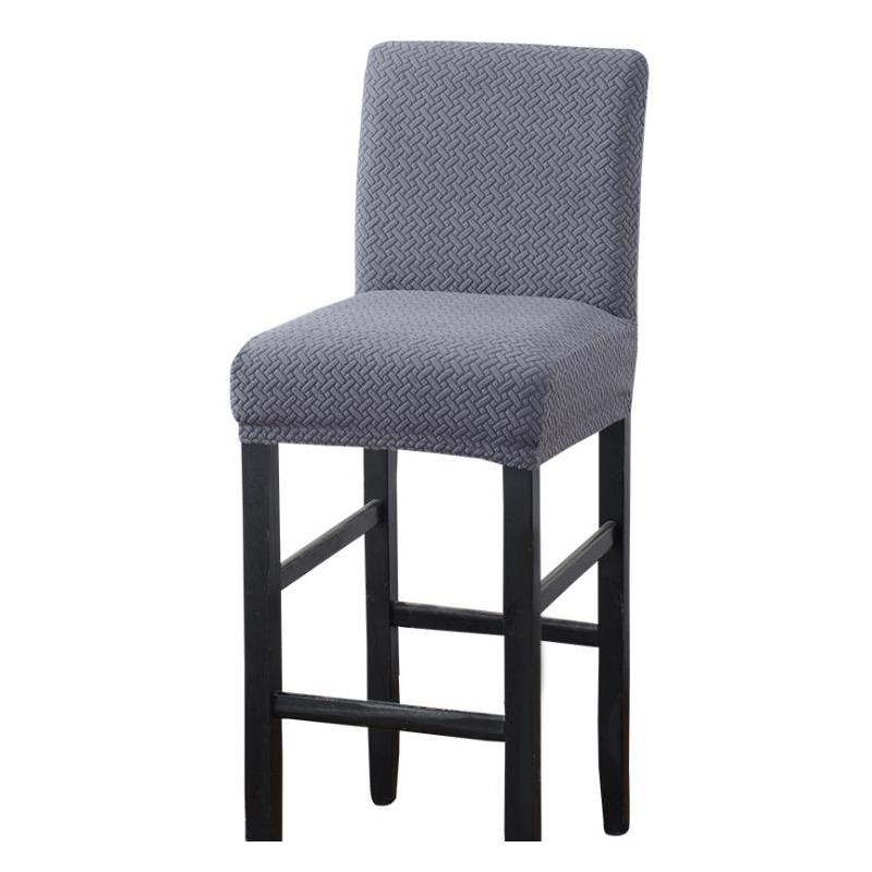 Jacquard Spandex elastic Chair Cover Solid Seat Covers for Bar Stool Chairs Slipcover Home Hotel Banquet Dining Chair Decoration