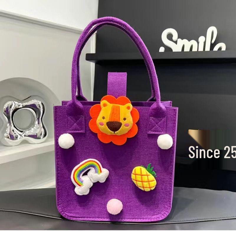 Cute Cartoon Handbag: Perfect Gift & Convenient Shopping Tote for Moms