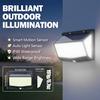 100/468 LED Porch Light Outdoor Waterproof Lamp 3 Mode PIR Solar Wall Light Auto Adjust Brightness Motion Sensor for Garden