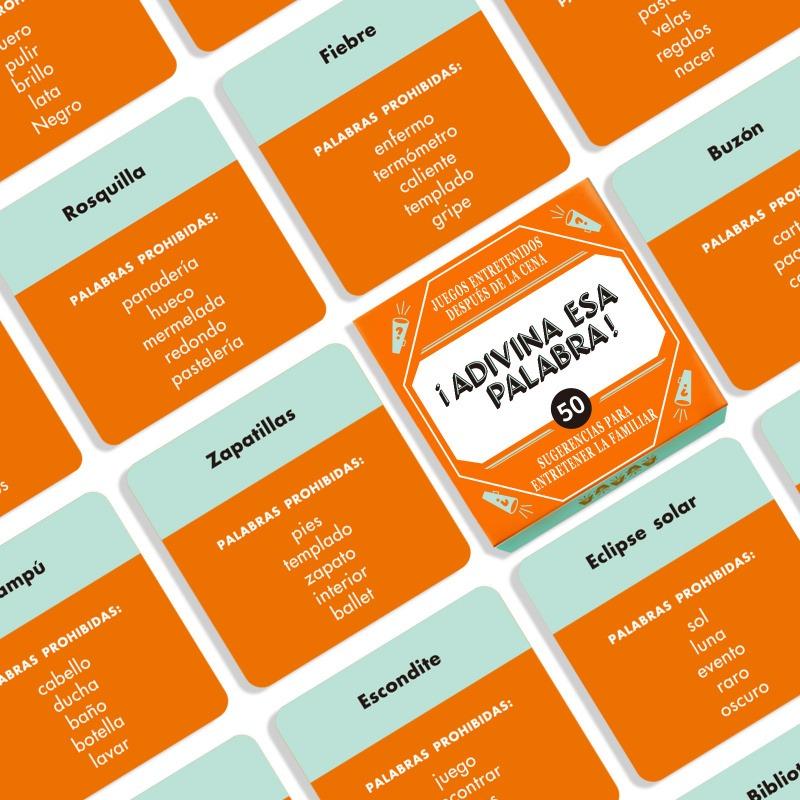 Mini Spanish Game Card "What's The Name!" 50 Game Cards, Family Gathering Game Cards, Camping Games Card Game