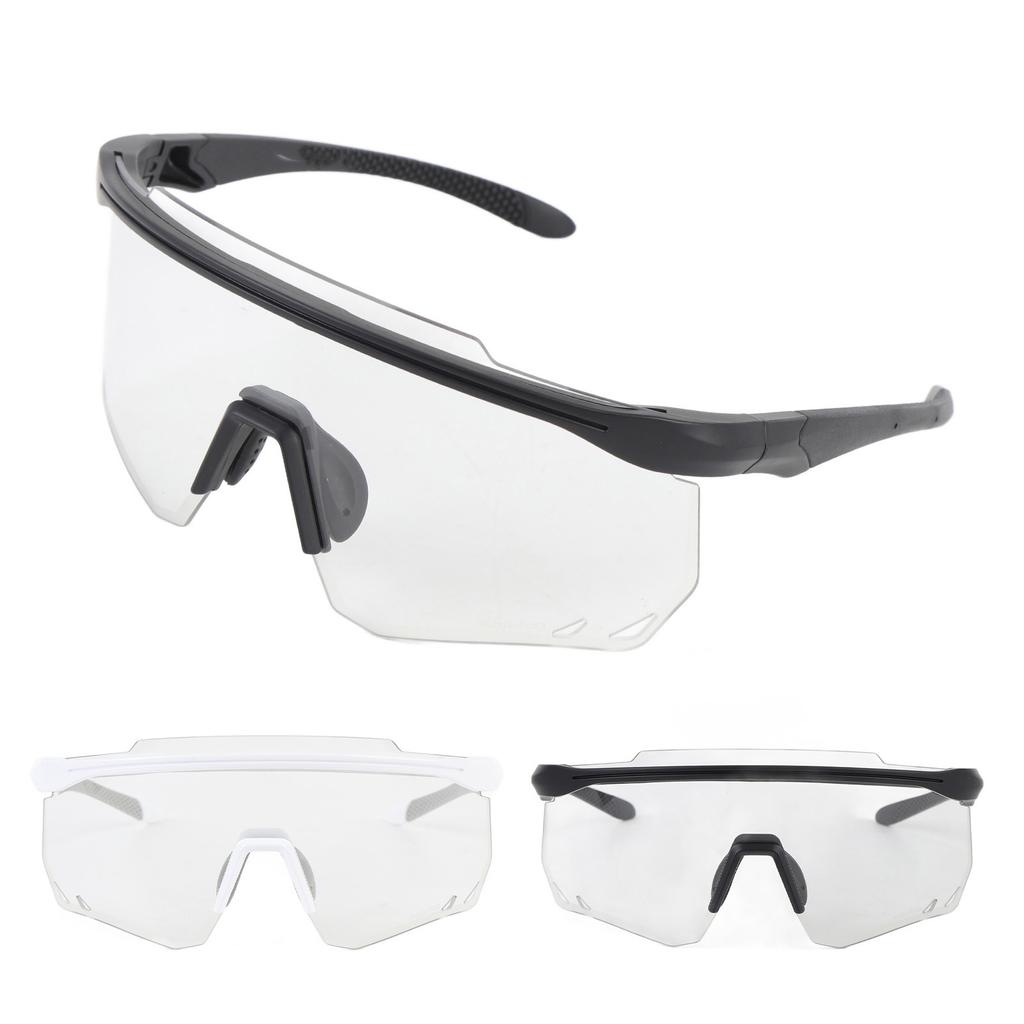 Photochromic Cycling Glasses TR90 Frame PC Lens Anti Fog Windproof Bike Sunglasses for Men Women Out