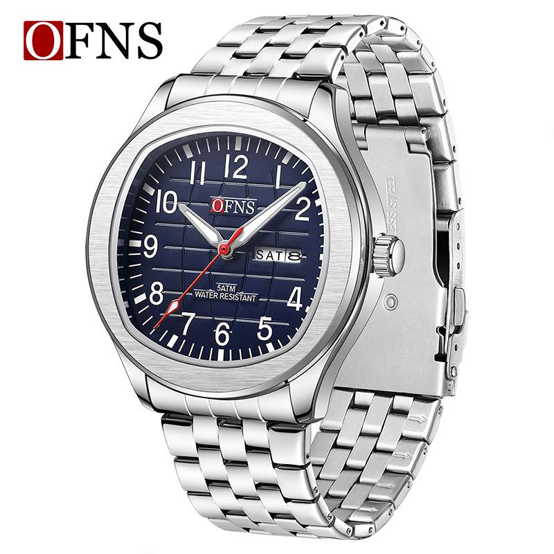 OFNS Creative Tri-Eye Six-Hand Youth Sports Waterproof Quartz Wristwatch with Calendar