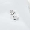 S925 Sterling Silver Irregular Stud Earrings for Women - European & American Style Simple Metal Design