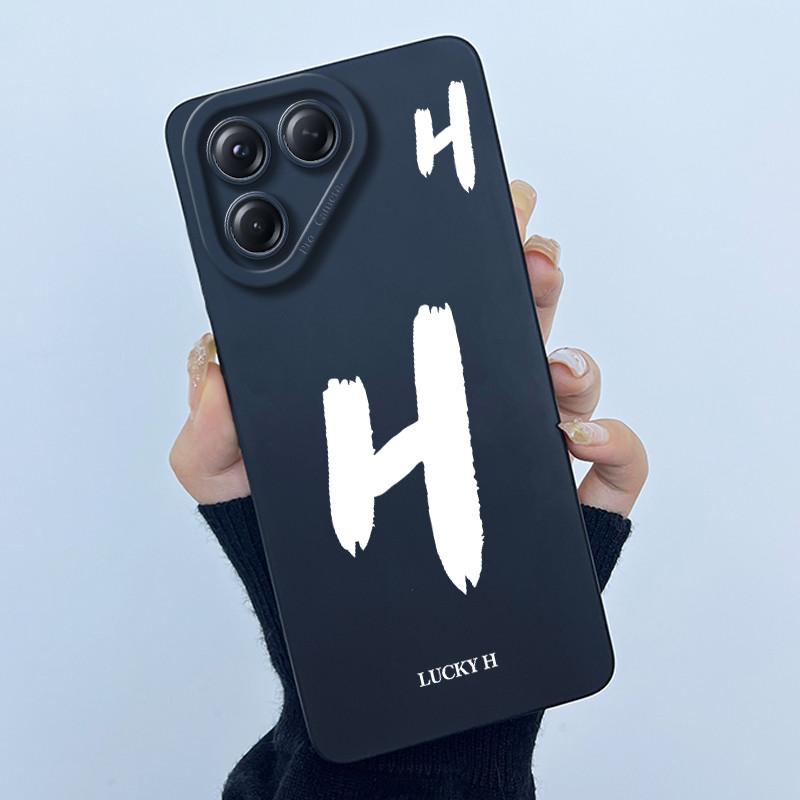 For Tecno Pova 7 4G LJ6 Covers Cases Lucky Simple Letter Couple Silicone Soft Matte Phone Housing for Techno Pova 7 4G Fundas