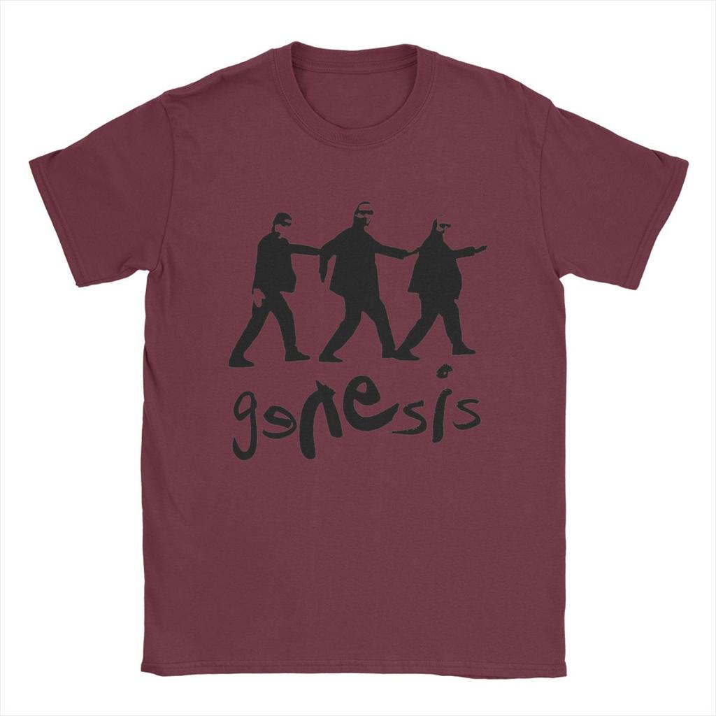 Men T-Shirt Genesis I Cant Dance Vintage Cotton Tee Shirt Short Sleeve T Shirt Round Neck Tops Summer