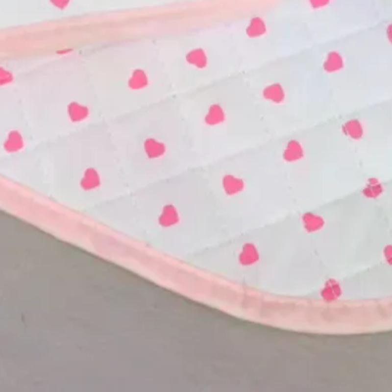 Nová růžová Láska Prošívaná Japonský styl Starožitná podložka pod talíř Stolní ubrus Ins styl Studentský stůl Materiál Tvar srdce Podložka pod stůl Roztomilý