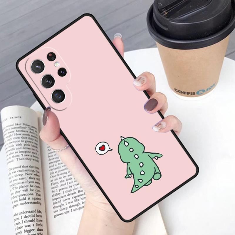 Cartoon Animal Dinosaur Couple phone case Cover For Samsung Galaxy S24 S25 Ultra S21 S22 Ultra S10E Note 10 Plus 20 FE S23