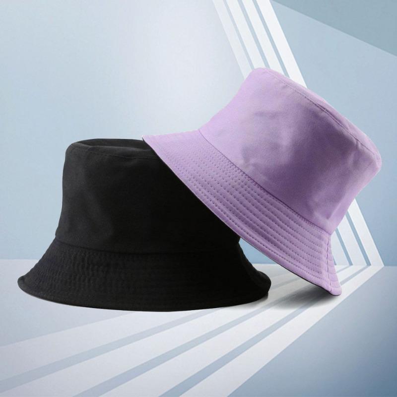 Double-sided Bucket Hat Embroidery Trendy Brand Street Hat Fashion Versatile Couple Sunshade Basin Hat Men