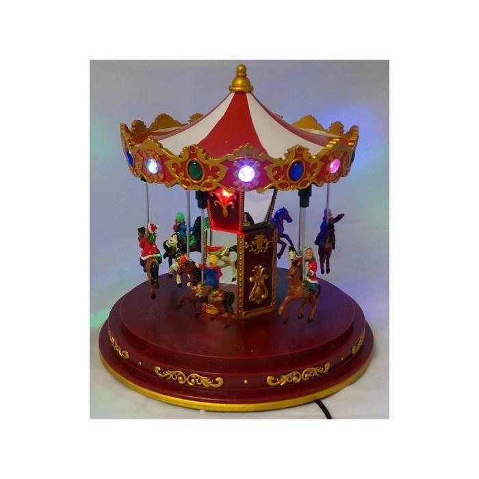 Carrousel Joust - NO NAME - Lunapark - Mouvements - Lumières - 24x24x24.5cm