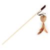 Funny Cat Stick Interactive Toy with Feather Lightweight Cat Teaser Wand Hunting Instinct Activation Cat Teaser Stick for Indoor Cats And Kittens