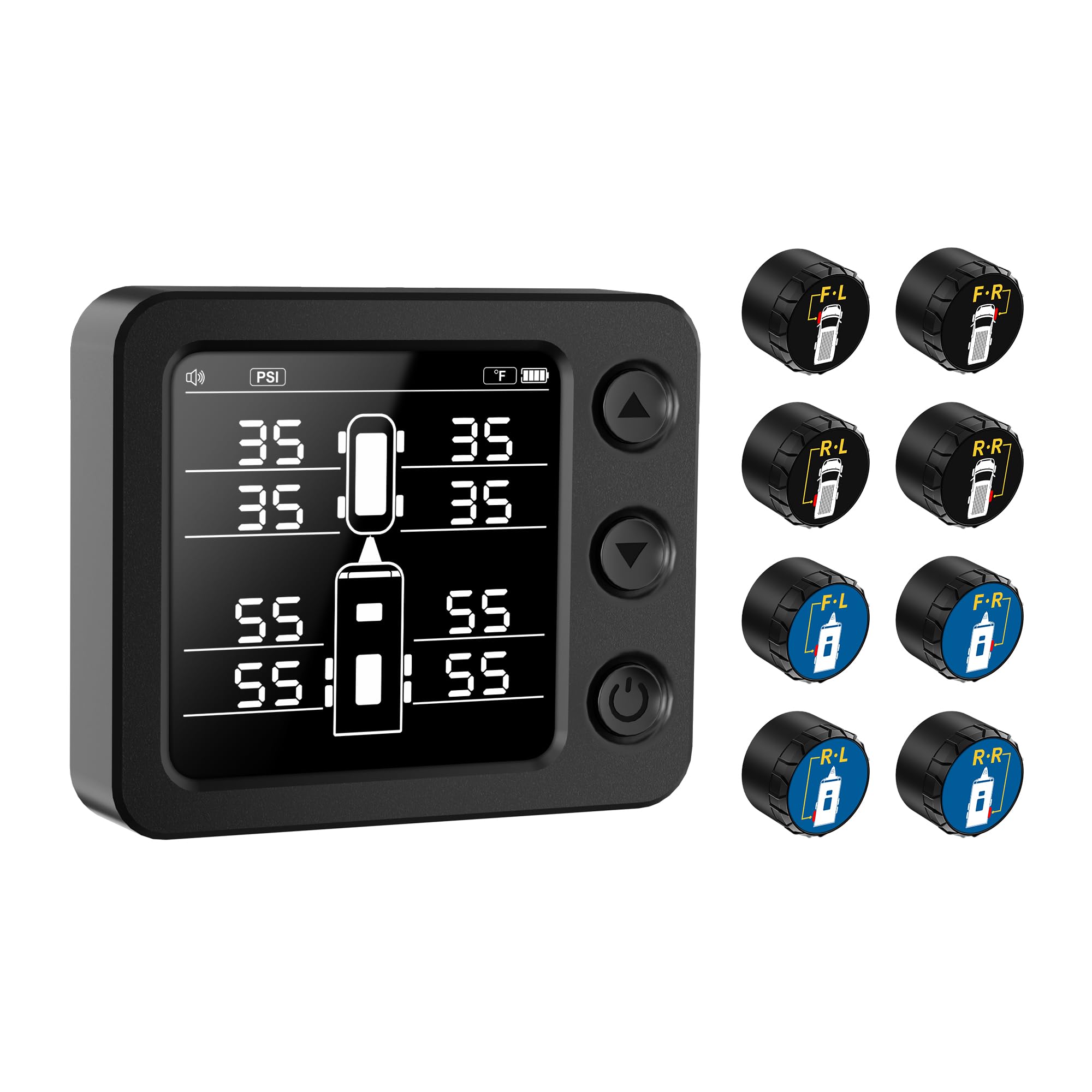 FIRE BULL TPMS Air Pressure Sensor Tire Pressure Monitoring System 8 sensors