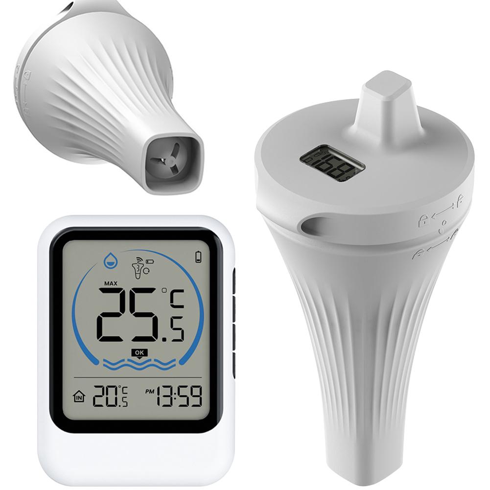 Smart Pool Thermometer IPX7 Waterproof Floating Pool Thermometer Digital Pool Thermometer for Ice Bath Tub Fishbowl Pond Hot Tub China Mainland