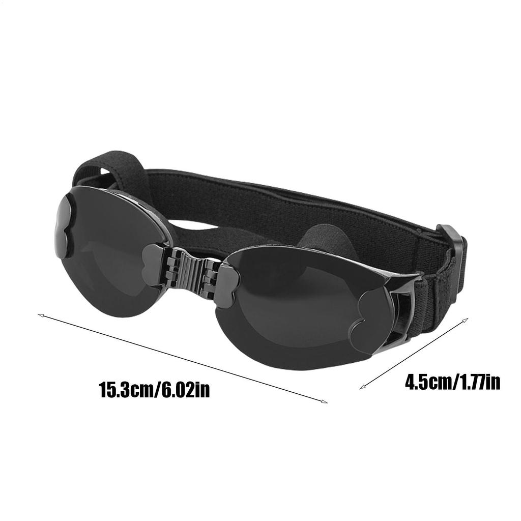 Dog Goggles Medium Breed Puppy Shades Sunglasses Foldable Anti-Glare Pet Shade With Adjustable Strap For Skiing Seaside