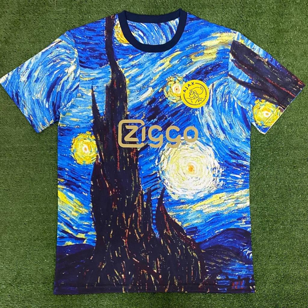 Ajax Graffiti Version Jersey 23-24Ajax Game Special Edition Unpopular Plus Size Short-sleeved Football Jersey Men