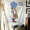 Custom Name Holly Hobbie Wall Tapestry Aesthetic Wall Hanging Printed Fabric Blanket Decorative Tapestries for Bedroom Living Room Home Decor