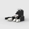 Adorabile Gatto 62 Pezzi Giocattolo da Costruzione Serie Animali MOC Bricks Blocchi da Costruzione Fai da Te Giocattoli Educativi per Bambini progettati per la Nascita dei Bambini
