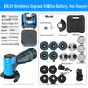 Compact Brushless Lithium Battery Angle Grinder for Home - Electric Micro Grinder for Seam Cleaning and Cutting