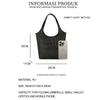 Country Style Women's Summer Straw Tote – Large Capacity Woven Bag with Embroidered Letters for Beach & Commuting