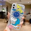 Funny Sun Moon Face Shockproof Phone Case For iPhone 15 14 11 12 13 Pro MAX Mini XS XR SE 14 Plus Fundas Transparent Back Covers