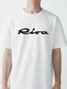 Riva Logo in Neon Green print Graphic TShirt Fashion causal Round Neck tshirt Summer outdoor Breathable Short Sleeve tees