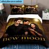 3PCS Eclipse Twilight vampire 3pcs Bedding,Including 3PCS Duvet Cover And 2pcs Pillowcases Perfect for Christmas,Ideal for Bedroom, Dormitory