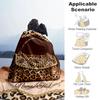 1PC Custom Name Leopard Print Fashion Bag outdooor Flannel blankets Throw Blanket All-Season Throw Gift Bedspread for Couch, Bed, Camping Holiday Birt