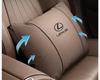 Lexus Headrest Lumbar Support Cushion for ES200, ES300h, NX, RX - Car Neck Protection Pillow.