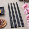Non-Slip Sushi Chopsticks Dishwasher Safe Chinese Chopsticks New Black Chopsticks  Asian Cuisine