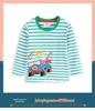 25 Years Spring & Autumn Boys' Cartoon Embroidery Long Sleeve T-Shirt, Round Neck - European & American Style
