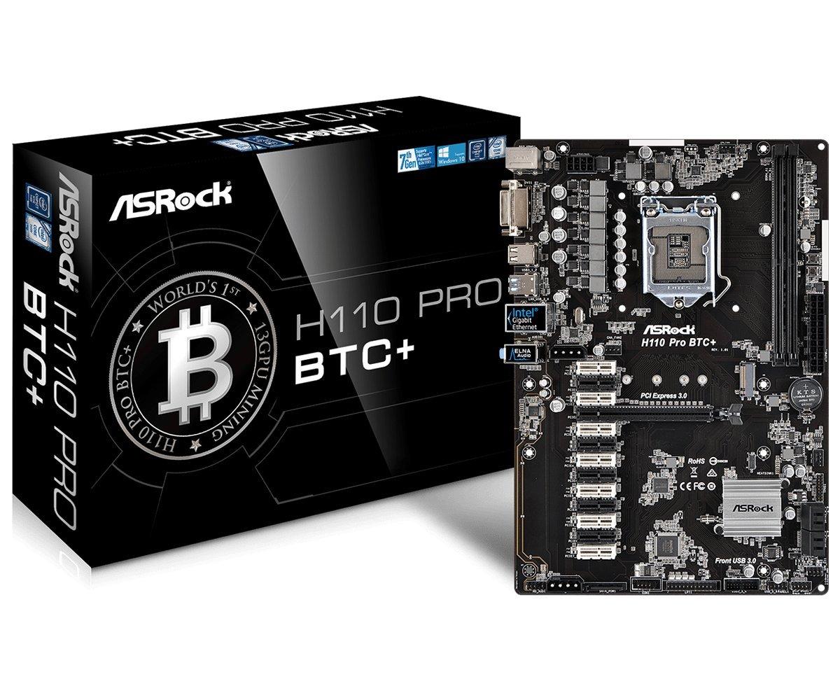 

ASRock H110 Pro 13GPU Mining Cryptocurrency BTC+ Motherboard