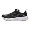 Li Ning Kids Ultra Light 21 Round Toe Reflective Non-Slip Shock Absorbing Low-Top Running Shoes Kids Sneaker Black Pink YKFU012-2
