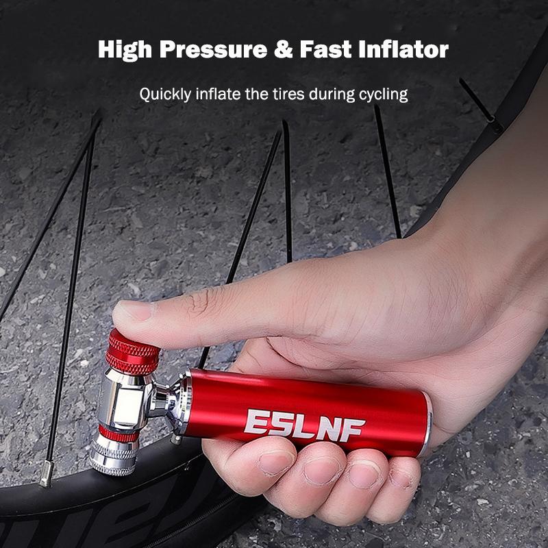 Fast C02 Air Inflator Portable Road Bicycle Tire Pump With Shell Durable Aluminum Alloy MTB Tire Inflator For AV/FV