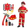 Kids Firefighter Halloween Cosplay Uniform Toys Children Sam Firemen Role Work Clothing Suit Boy Girl Performance Party Costumes