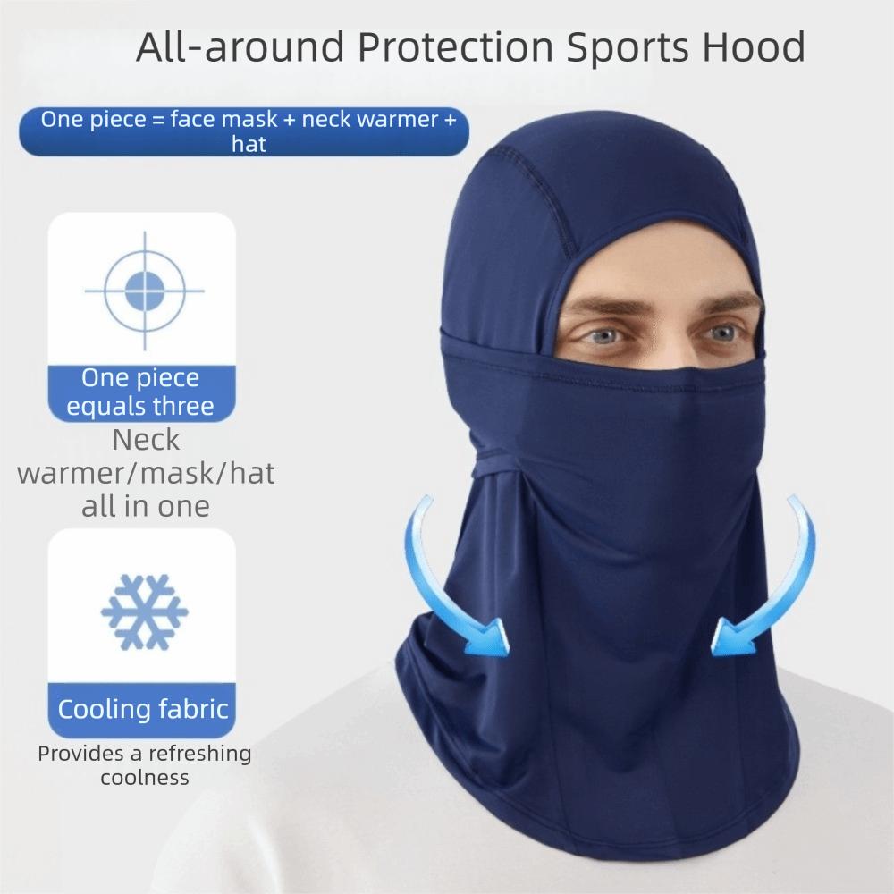 Balaclava de Secagem Rápida Proteção Solar Máscara de Ciclismo Máscara de Rosto Inteiro Protetor de Pescoço Forro de Capacete
