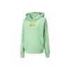 Moletom Casual com Estampa de Letras para Mulheres Verde Menta 539960-32