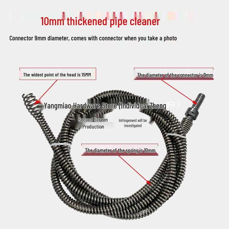 Elektrisch betriebener Abflussreiniger für Toiletten, Waschbecken und Küchenrohre