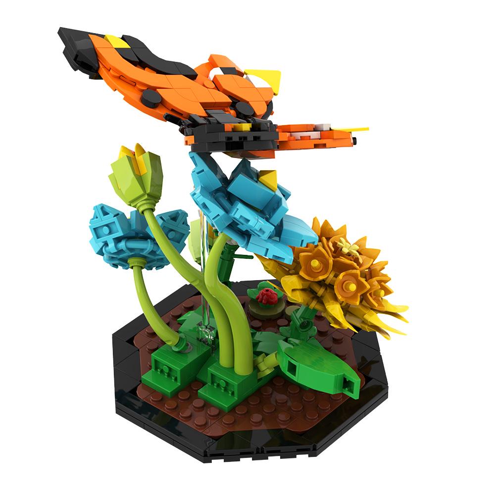 MOC Animal Series Dragonfly & Butterfly Building Blocks - Lego Compatible Toy Model