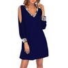 Women's off-the-Shoulder Sleeves Casual Fashion Dress Sequins