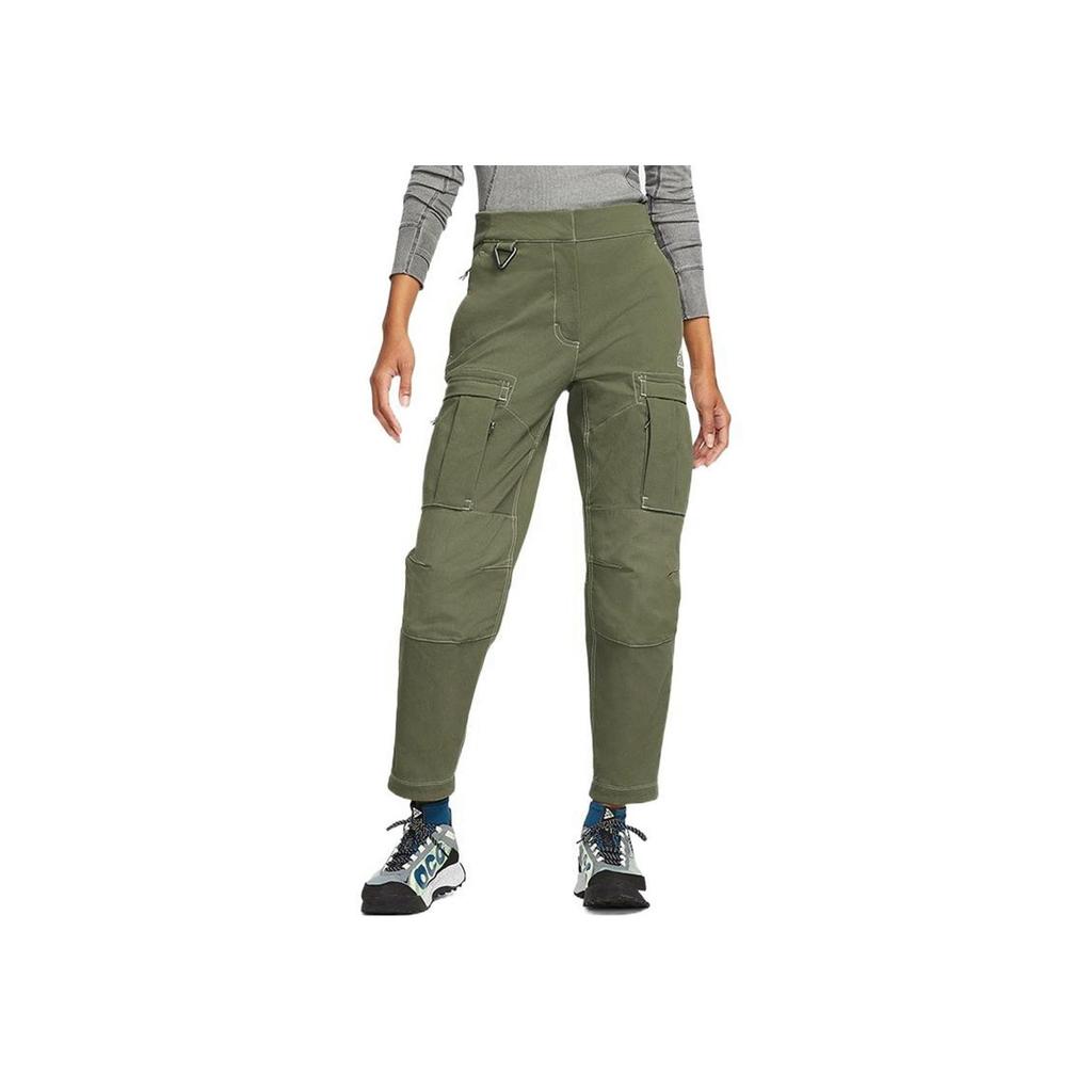 Nike Pantaloni Cargo da Donna ACG Series Smith Summit con Tasche Laterali Verde Oliva CV0618-222