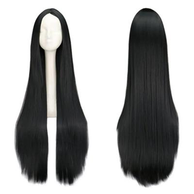 Theater Props Ghost Makeup Black Wig Black Hair Wig 70cm 100cm