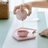 Wanqiantang Ceramic Kung Fu Tea Set - Early Spring Cherry Blossom Pink