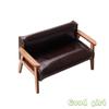 1/12 Dollhouse Miniature Furniture Leather Sofa Single/Double Chair Model Doll Home Living Room Decor Accessor Children Toy Gift