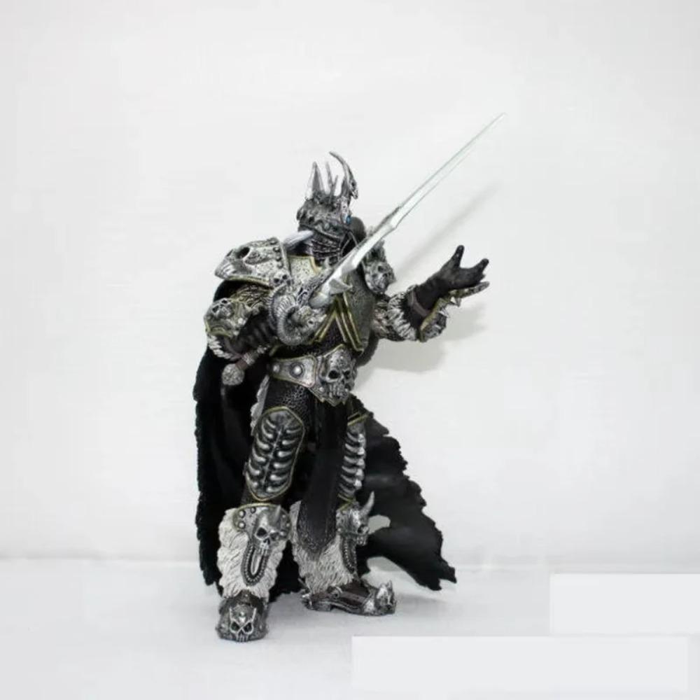 WOW The Lich King Arthas Menethil 7 Inch PVC Action Figure Fall Of The Lich King Collectible Toy Model For Warcraft Game Fans