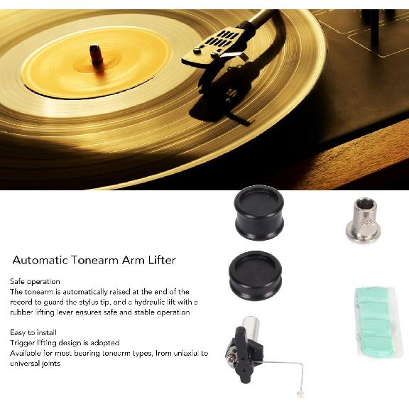 Automatický zdvihák ramienka, pre gramofón LP platne, profesionálny hliníkový nastaviteľný výška ramienka Bezpečnostný zdvihák pre prenosky