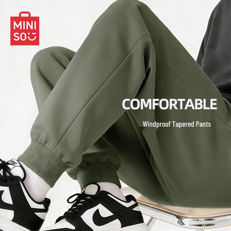 MINISO Men's Casual Drawstring Jogger Sweatpants