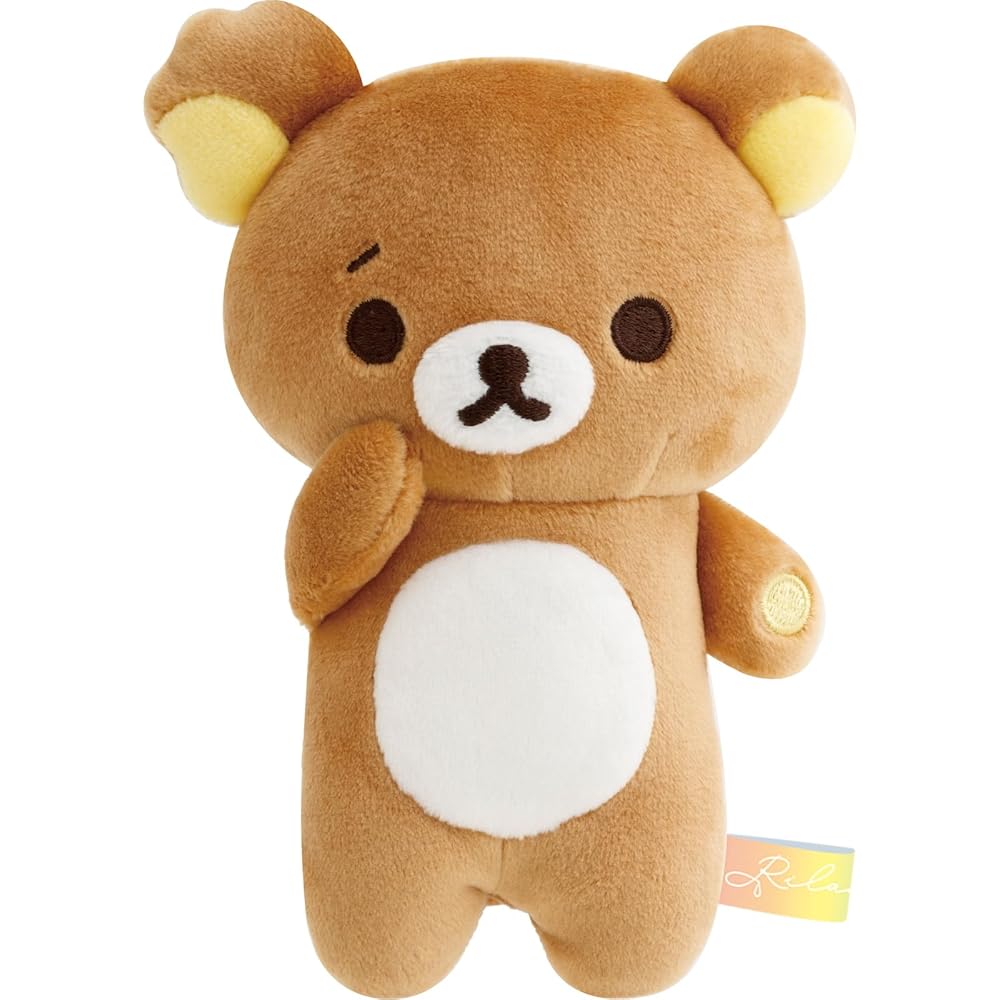 San-X Rilakkuma Rainy Day Plush Toy with Pouch 180x155x70mm