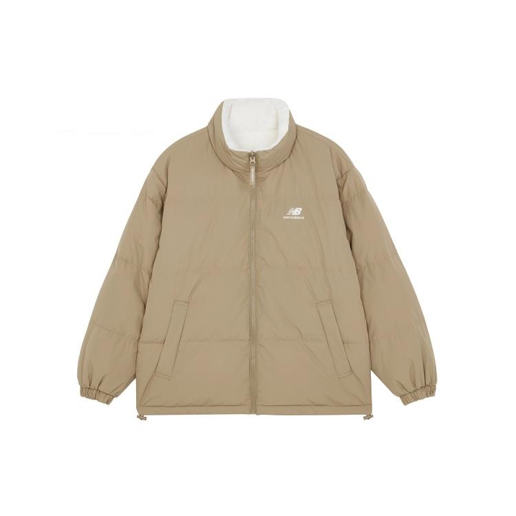 New Balance Logo Print Jacket Asia Sizing Khaki White Unisex 5PB43153-DB S
