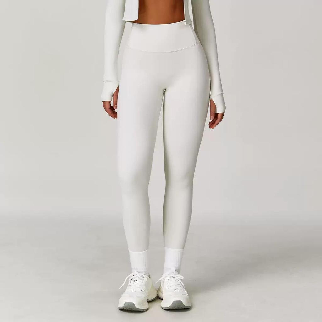 Tuta da Yoga Autunno/Inverno Delicata sulla Pelle: Set Canotta Controllo Pancia ad Alta Elasticità e Abbigliamento Fitness