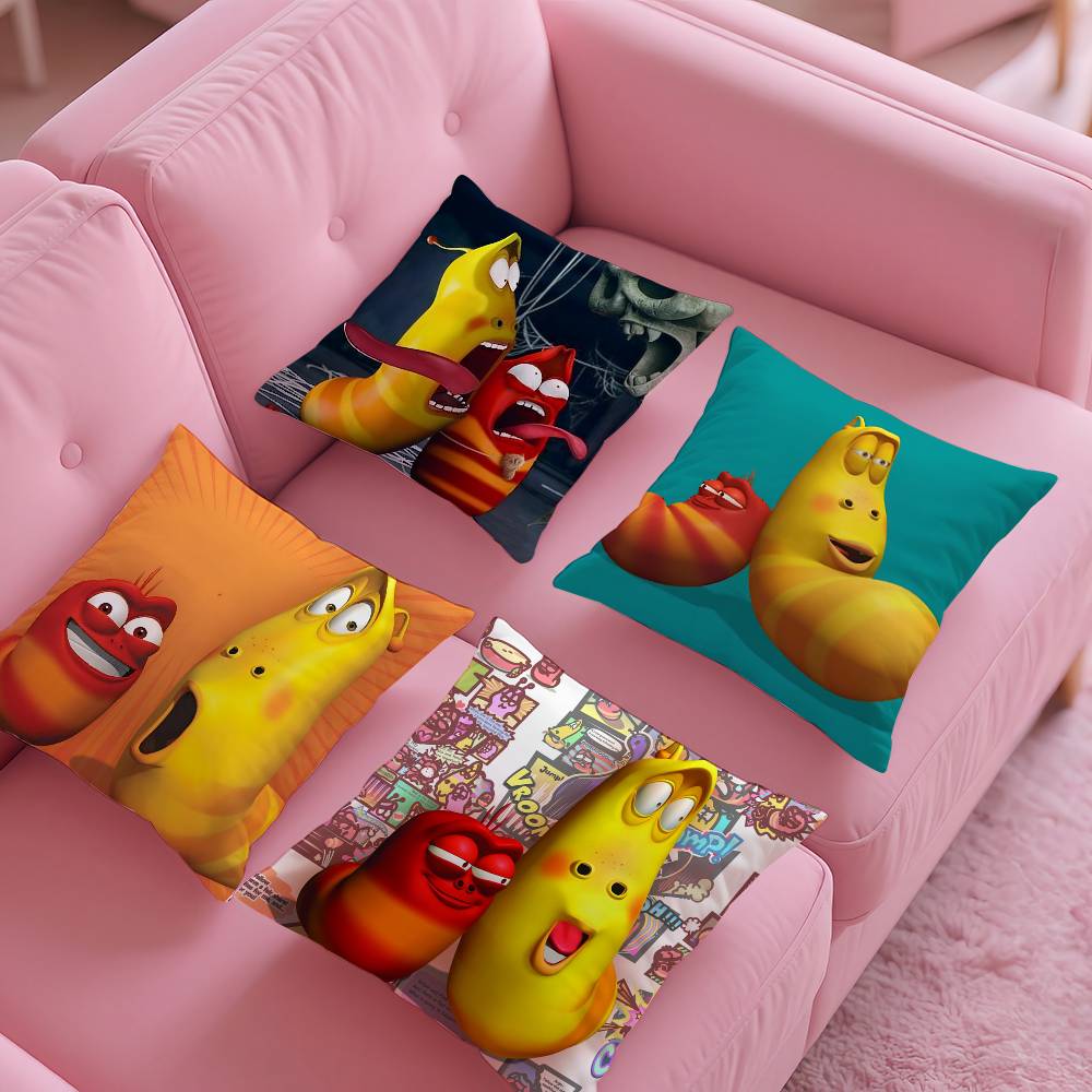 Lustiger L-Larva Kissenbezug Musterdruck Kissenbezug Wohnzimmer Sofa Kissenbezug Schlafzimmer Raumdekor