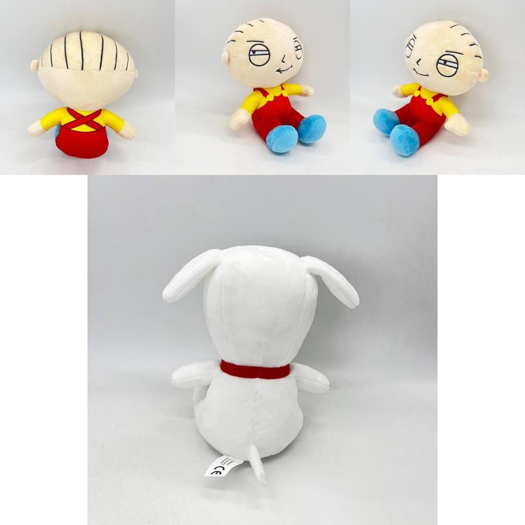 צעצוע קטיפה Family Guy חיה ממולאת מצוירת מצחיקה למעריצים 18*18 ס"מ קטיפה קצרה מילוי כותנת PP אריזת שקית רשת דמויות מצחיקות